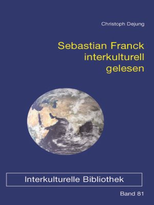 cover image of Sebastian Franck interkulturell gelesen